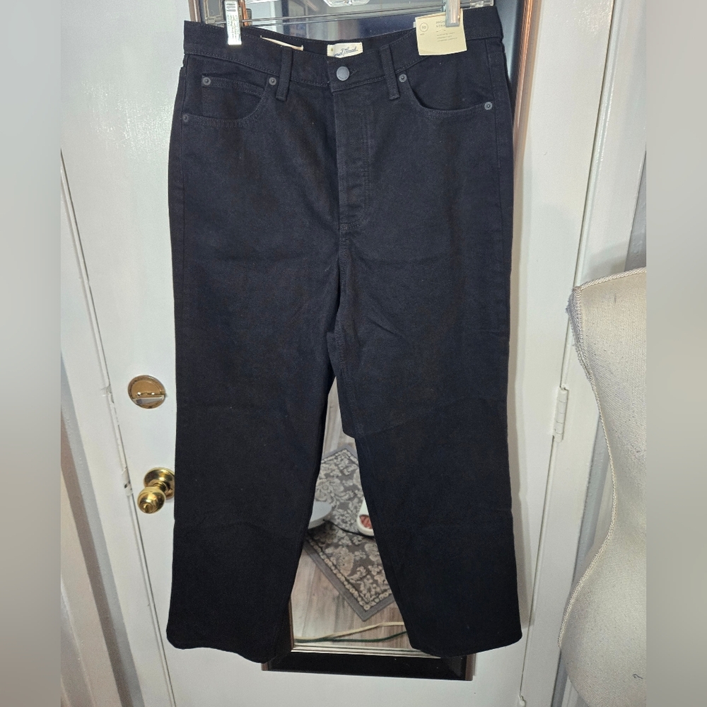 Universal Thread Highest Rise Straight Jeans Blac… - image 3